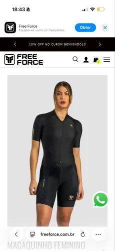 Macaquinho triathlon novo free force