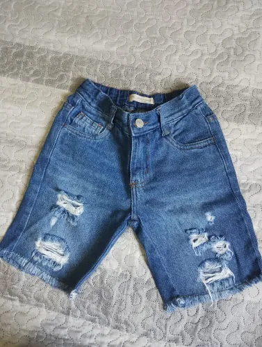Shorts jeans infantil masculino 