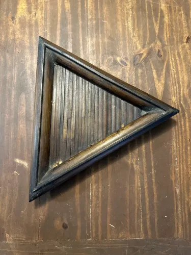 Bandeja triangular bambu 