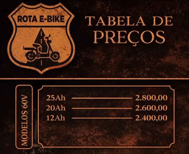 Bateria de Lítio para bike elétrica