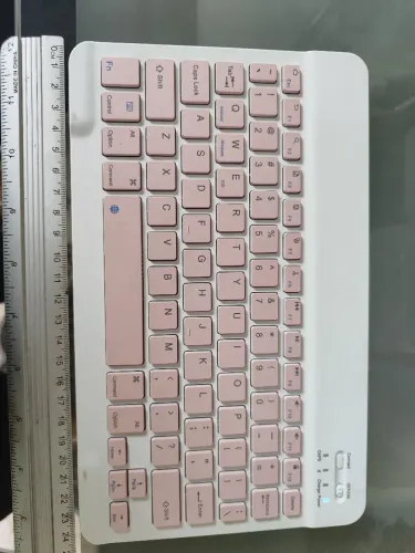 Teclado bluetooth rosa