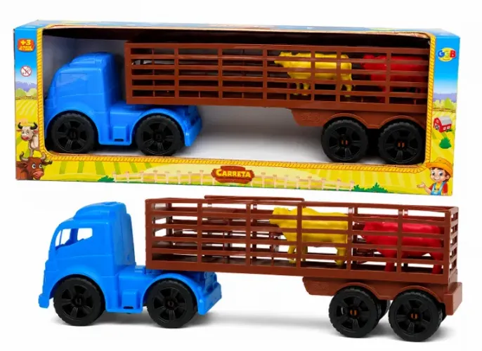Carreta Fazendinha Com Animais - Novo