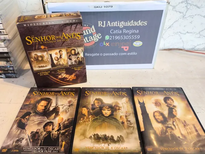 Dvd O SENHOR DOS ANÉIS - TRILOGIA DO FILME ( 6 DVDs)