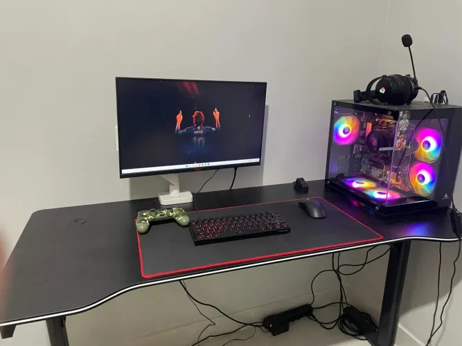 Setup Gamer Completo AM5 + Monitor 144Hz + Periféricos + Mesa