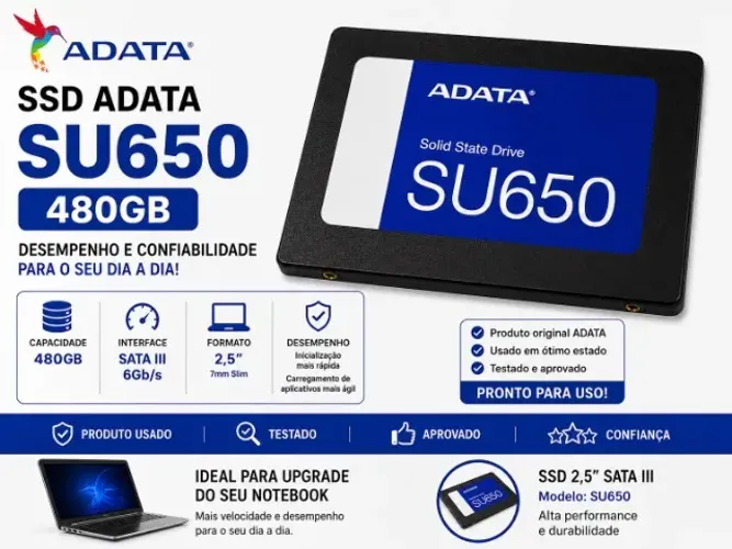 SSD SATA III "2,5" 480GB ADATA SU650