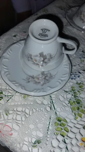 Conjunto de xícaras porcelana Schmidt