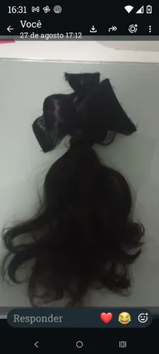 Cabelo umano tela novo 200 gramas 500 reais