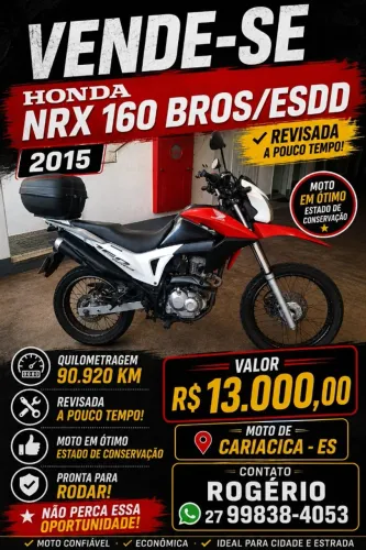 Vende-se Honda NRX 160 BROS/ESDD 2015