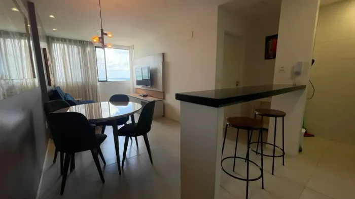 Venda de Quarto e Sala mobiliado com vista para o Mar em Maceió