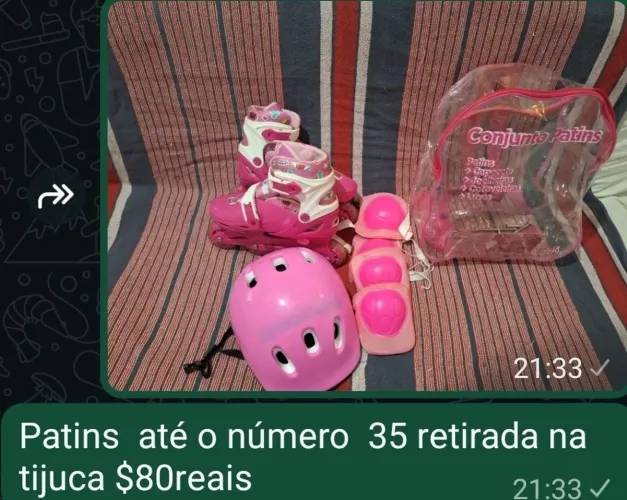 Patins  infantil  feminino 