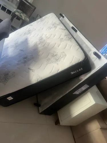 Cama Box Casal ( Colxão + Box)