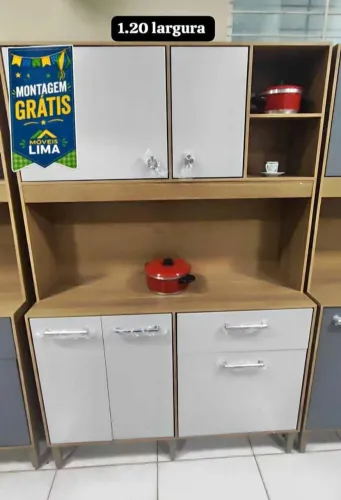 Armário de Cozinha Novo 1,20 Larg na Promoção