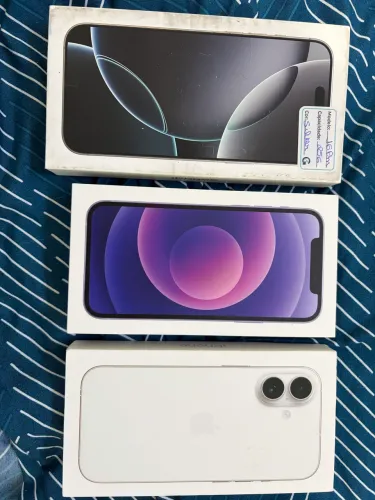 Caixa iPhone 16 pro max 256 - iphone 12 64 - iphone 17 256