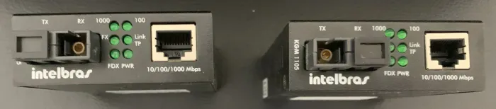 Conversor De Mídia Gigabit Monomodo Intelbras