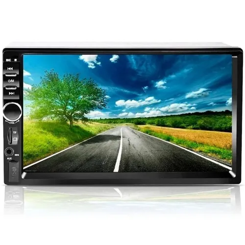 Central multimidia 2 din Mp5 7 polegadas USB bluetooth Camera de re 1 mes de garantia Novo