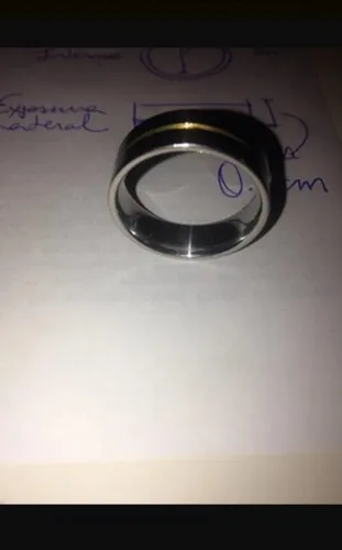 Anel Aço inox 2.4cm x 0,8cm Unissex alto padrão Leia tudo