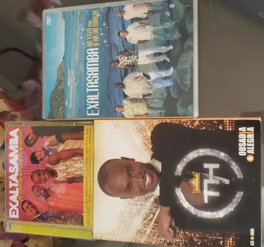 dvd thiaguinho e dvd e cd exaltasamba
