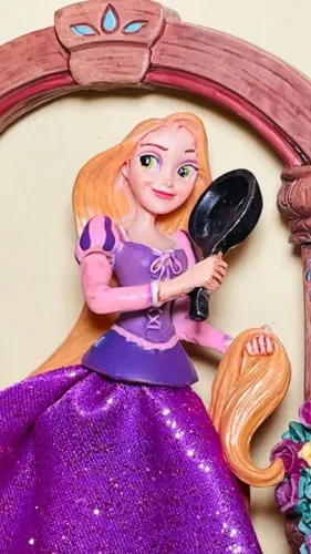 Disney Sketchbook Enfeite De Natal Enrolados - Altura 10 Cm - Rapunzel Disney Ornament