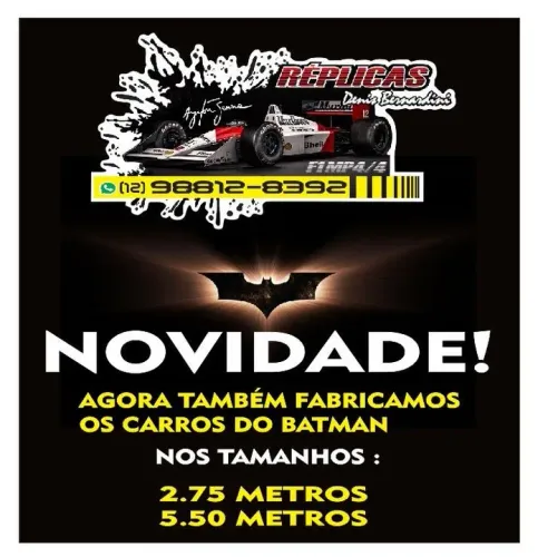 Réplica carro do Batman, isso mesmo o Batmóvel 