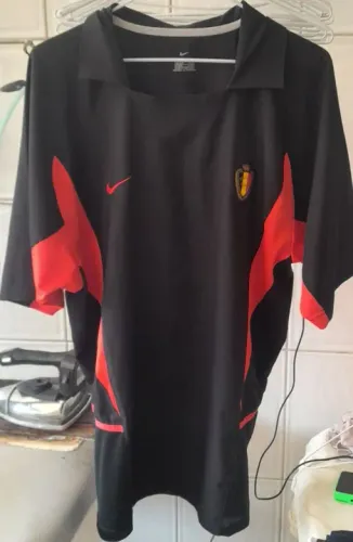 CAMISA SELECAO BELGICA NIKE COPA 2002 COREIA JAPAO MADE IN PORTUGAL FRETE GRATIS