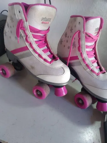 Patins Roller Skate Ajustável 4 Rodas Fenix
