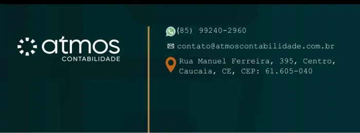 Atmos Contabilidade- Serviços Contábeis, Fiscais, Trabalhista e Paralegal