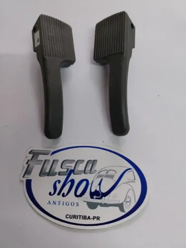 Trinco Interno Abrir Porta Fusca Cinza