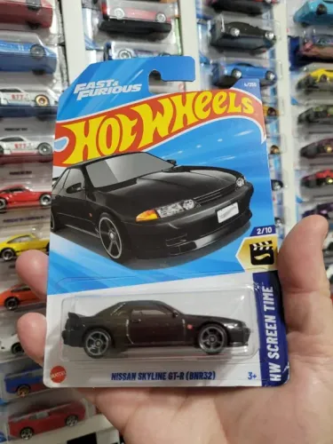 Nissan Skyline GT-R BNR32 Preto Velozes e Furiosos Hot Wheels.