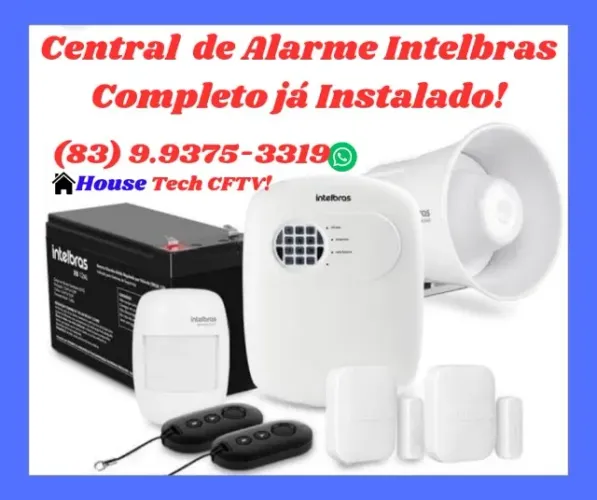 Alarme Intelbras, Central Completa já Instalado!