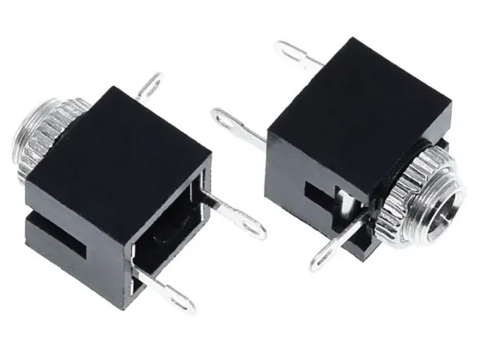 Conector de áudio fêmea 3.5mm 2 Unidades 3 pinos dip fone de ouvido, soquete COD-CP632  