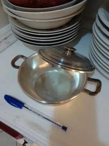 Panela espessurada a prata