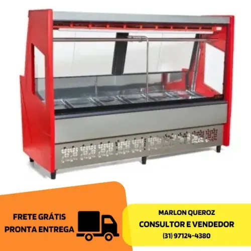 Balcao de Carne Polar Luxo com Iluminação