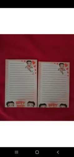 Bloco de Notas Betty Boop - kit com 2