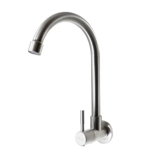 Torneira Cozinha Parede Bica Móvel Inox