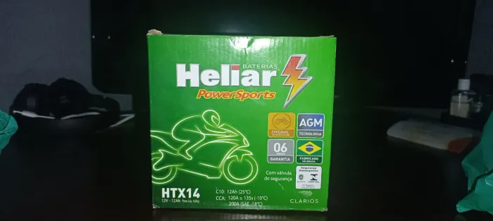 Bateria de moto heliar HTX-14 -  - Heliar Powersports 12ah