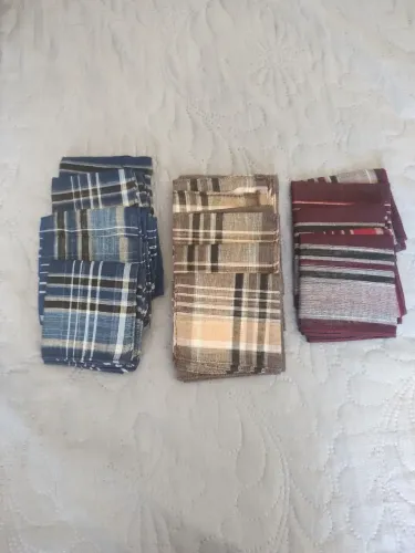 Lenços masculino - 6 peças 35x35