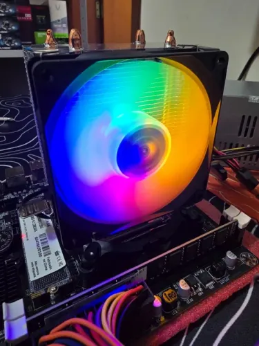 Cooler Gamer RGB Brazil Pc 2 Heat Pipe de Cobre TDP 100w