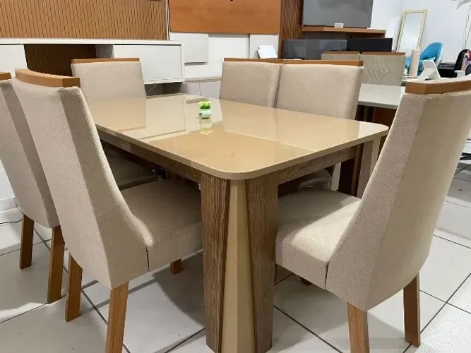 Mesa de jantar 1.60x90 6 lugares