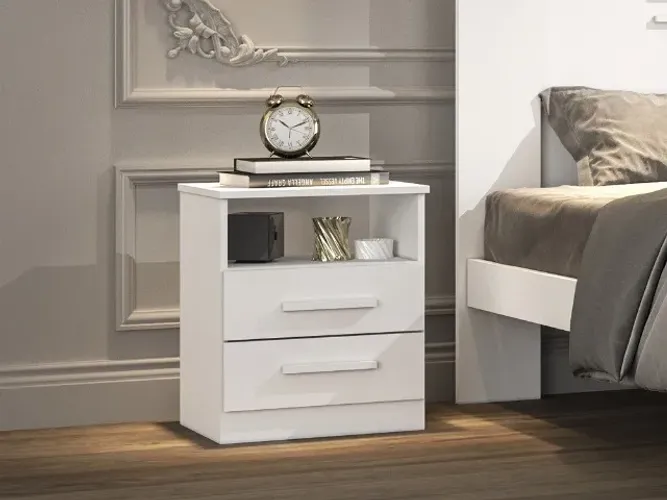 Mesa de Cabeceira Venus Branco Frete Grátis - Até 12x S/ Juros 