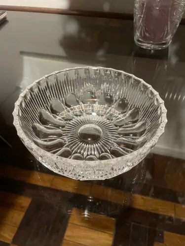 Bowl de cristal lapidado