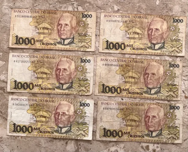 Cédulas de Cruzeiros antiguidade