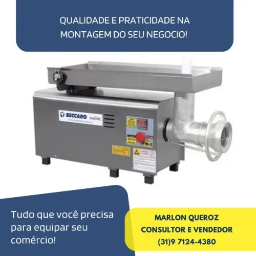 Moedor de Carne Boca 22 Beccaro Novo