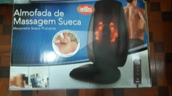 almofada massagem mecanismo sueco com infravermelho- pouco uso