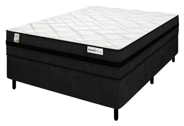 Cama Box Casal Smart Black ilhéus