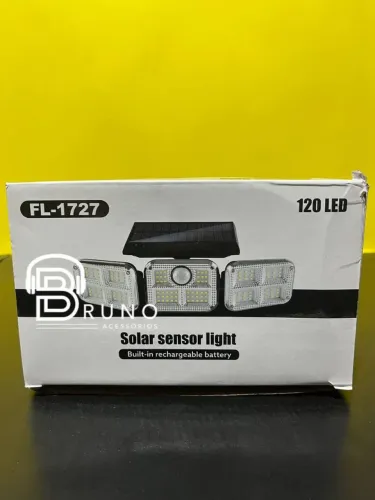 Luminária tripa solar com sensor