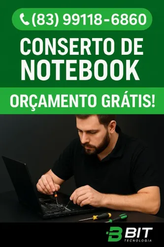 Conserto de Notebook | Formatação | Tela e SSD - Manaíra - *60 - Domicílio - Hoje!