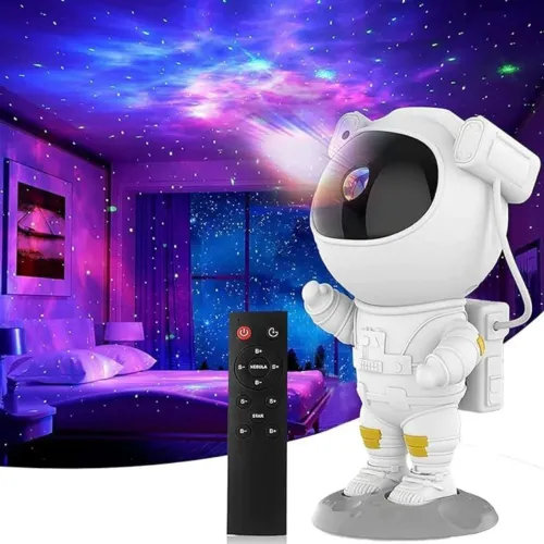 Astronauta luminária bluetooth com som