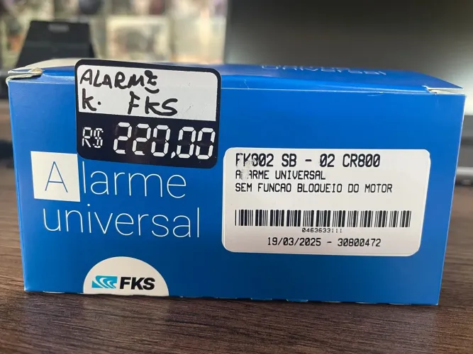 Alarme Fks modelo novo instalado na hora em se carro