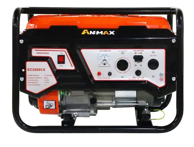 Gerador Gasolina EC2500CX 2.2KW Max. Monofásico 220V 60Hz ANMAX