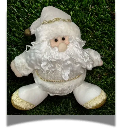 Decoração de Natal Dourada e Branca